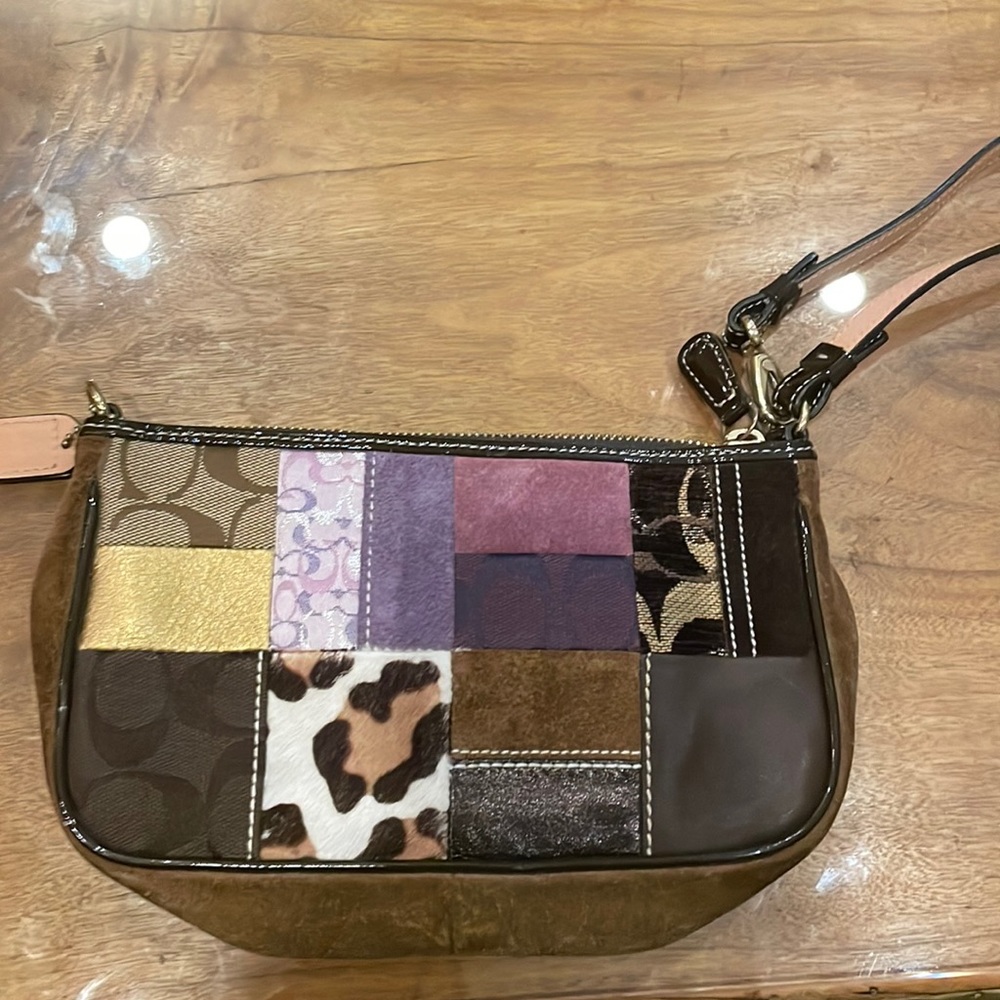 Coach patchwork evening bag